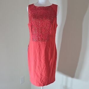 The Limited‎ Coral Sleeveless Mini Dress